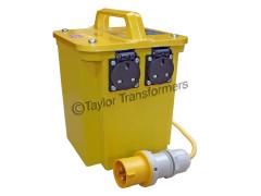 PT3300/2 - 3.3KVA 110V - 230V Step Up Transformer with 2 x 13A Output Sockets